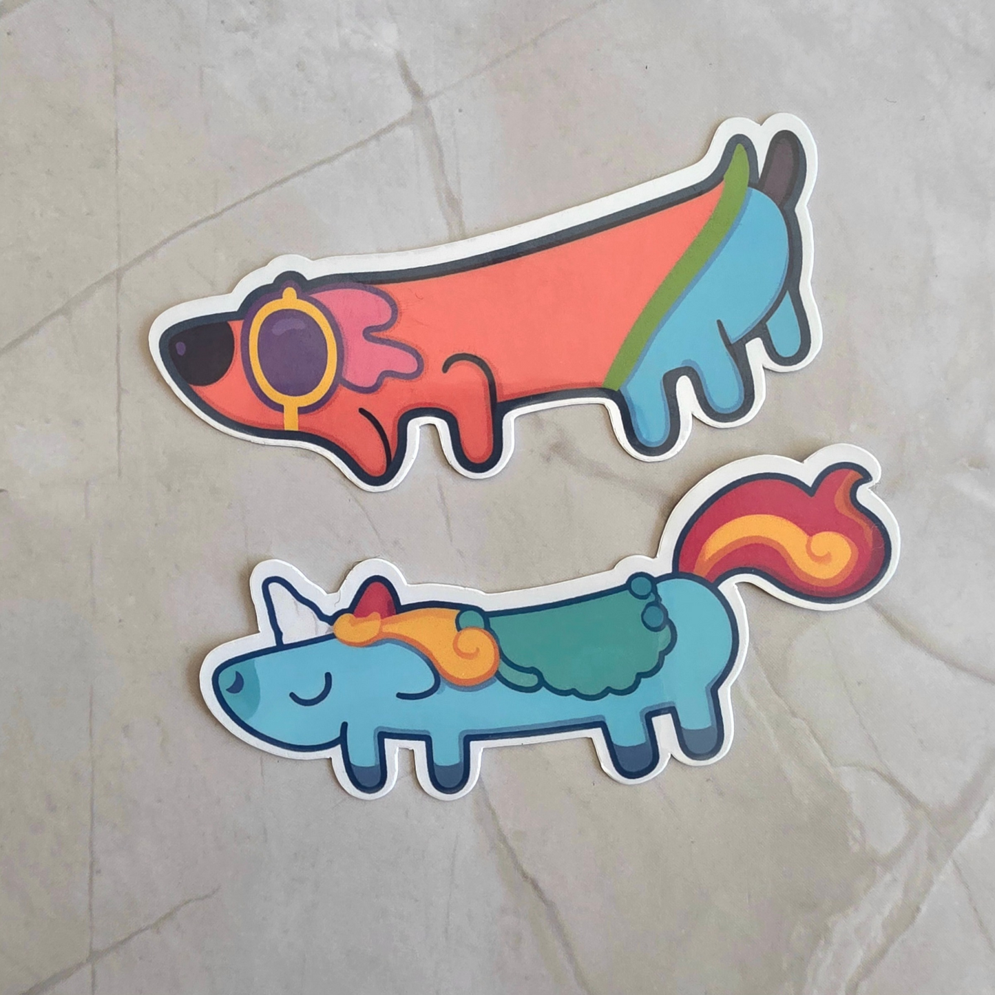 Long Dog Sticker