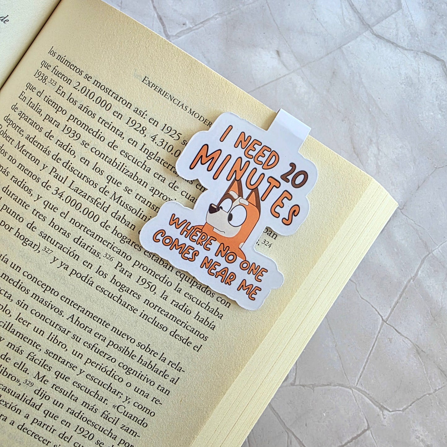 Blue Dog Magnetic Bookmark