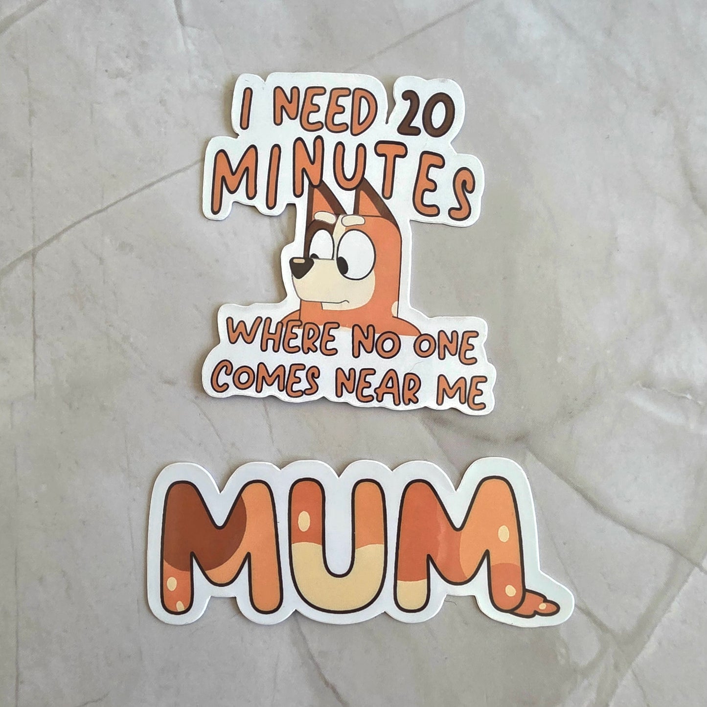 Blue Dog Mom Sticker