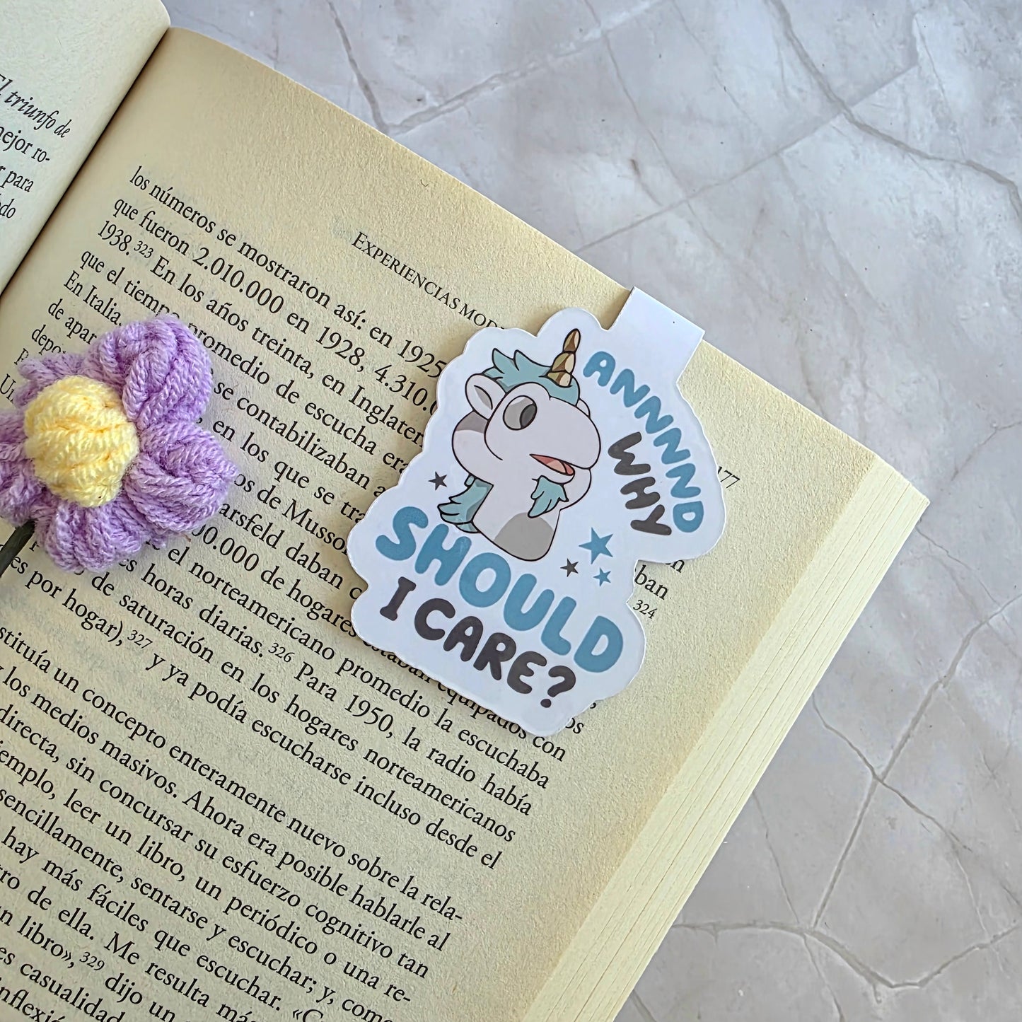Blue Dog Magnetic Bookmark